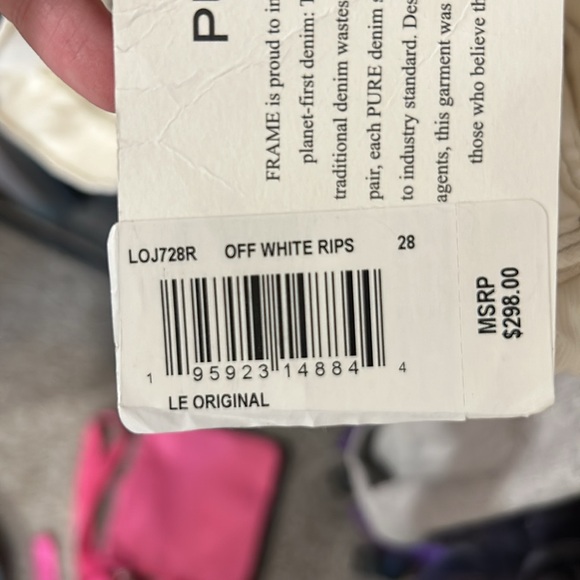 Frame Le Original High Rise Straight Jeans - Picture 6 of 6